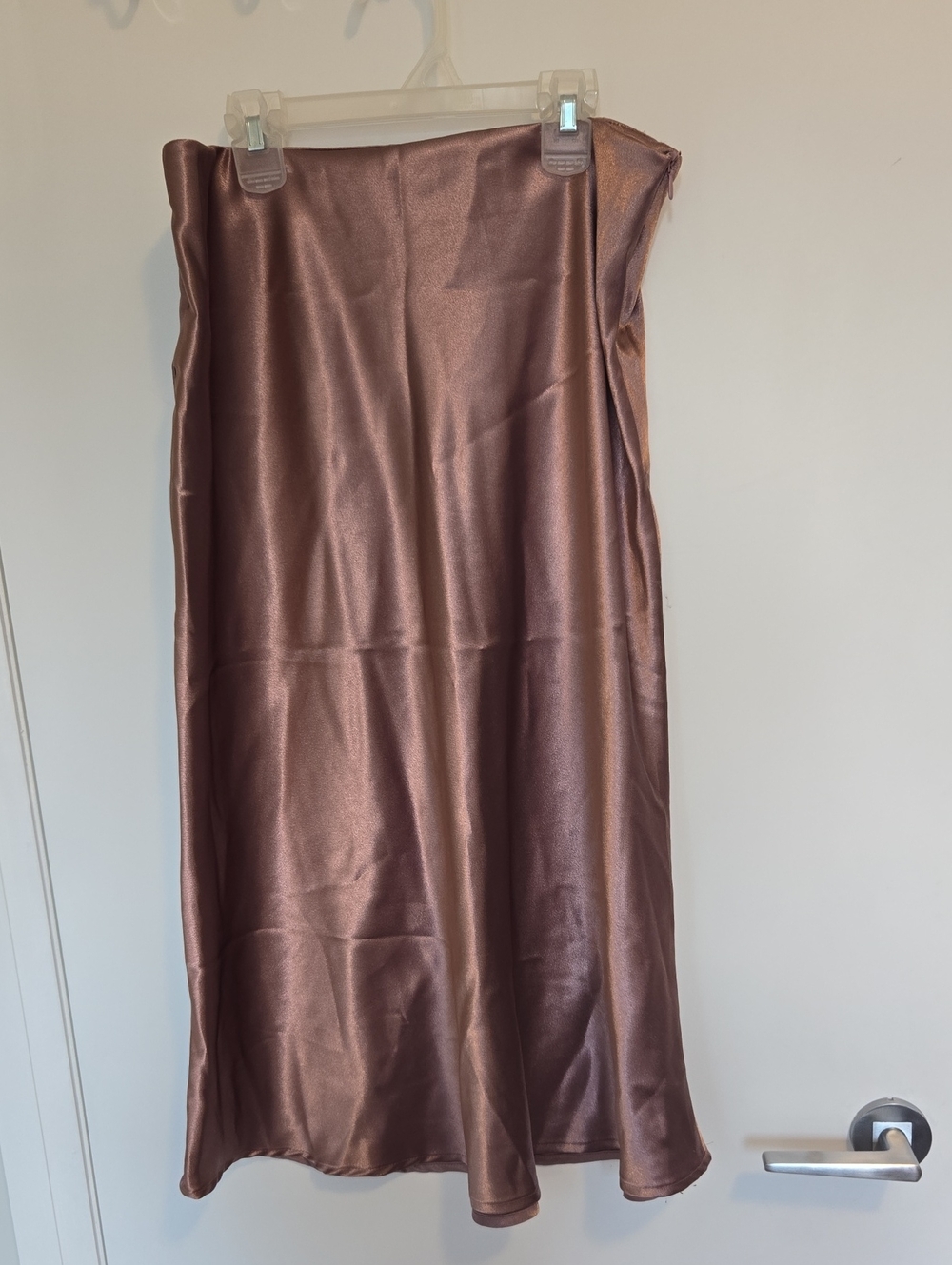 3/$10 SHEIN Mauve Satin Slip Skirt